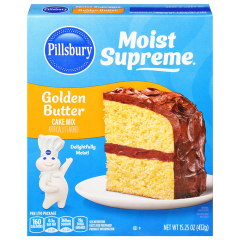 Pillsbury Moist Supreme Golden Butter Cake Mix 15.25 OZ