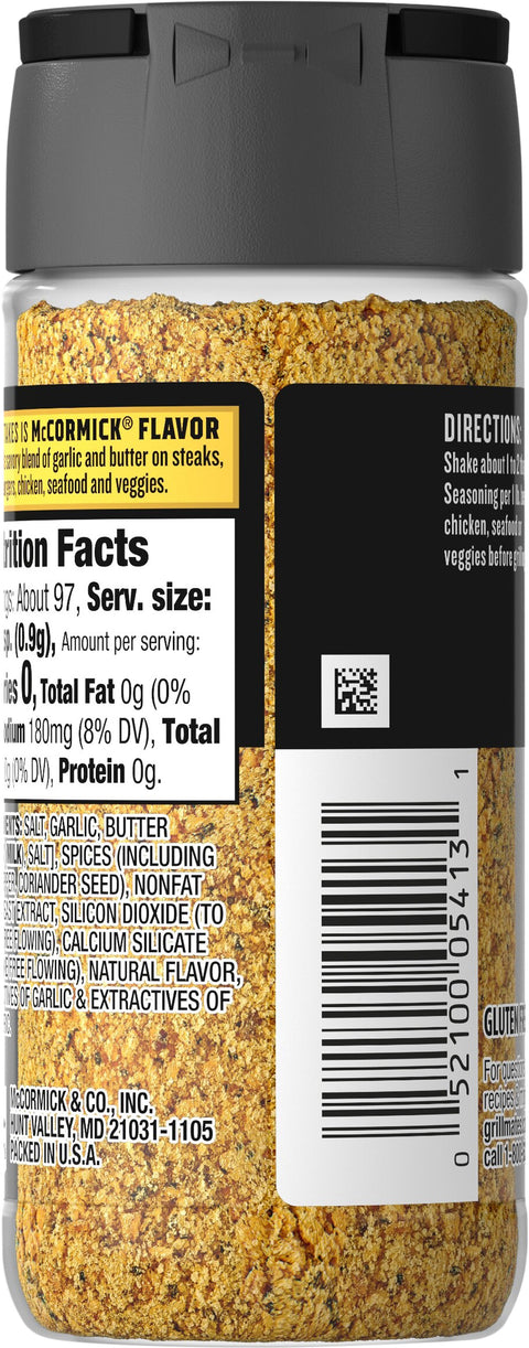 Mccormick Grill Mates Roasted Garlic and Herb Seasoning 3.1 OZ