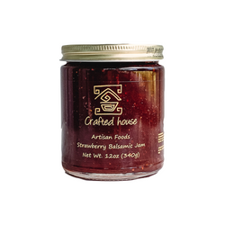 Crafted House Strawberry Balsamic Jam - 12 OZ 12 Pack