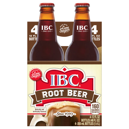 IBC Root Beer - 12 OZ Bottles 6 Pack of 4 (24 Total)