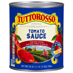 Tuttorosso Italian Style Tomato Sauce With Basil, Garlic & Olive Oil - 28 OZ 6 Pack