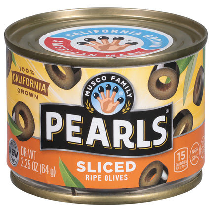 Musco Pearls Sliced Ripe Olives - 2.25 OZ 12 Pack