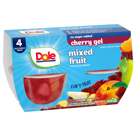 Dole Fruit Cups Mixed In Cherry Gelatin 17.2 OZ