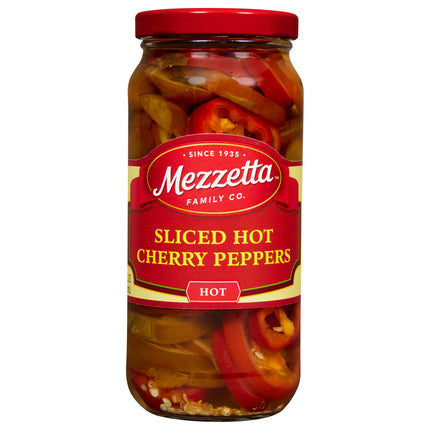 Mezzetta Deli Sliced Hot Cherry Peppers - 16.0 OZ 6 Pack
