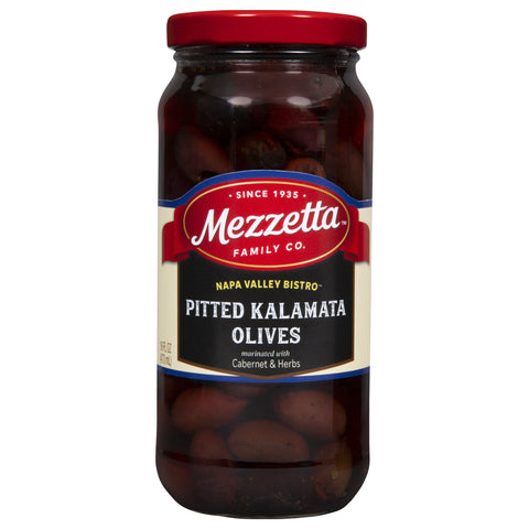 Mezzetta Pitted Kalamata Olives  - 16.0 OZ 6 Pack