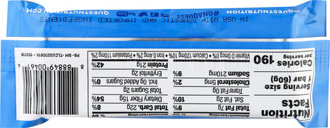 Quest Blueberry Muffin Flavor Protein Bar 2.12 OZ