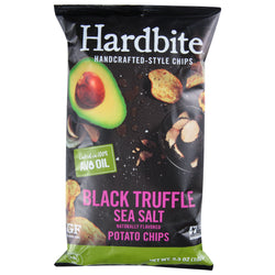 Hardbite Chips Black Truffle Sea Salt - 5.3 OZ 6 Pack