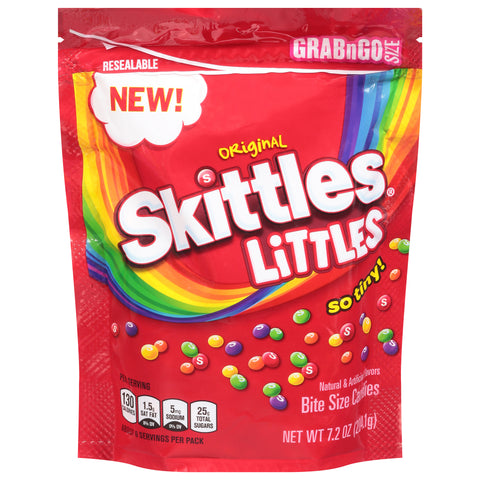 Skittles GrabnGo Size Bite Size Original Candies 7.2 oz - 8 Pack