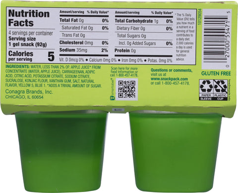 Snack Pack Zero Sugar Lemon Lime Pudding 4