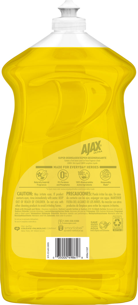 Ajax Dish Lemon Detergent 52 FZ