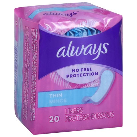 Always Thin Liners 20 CT