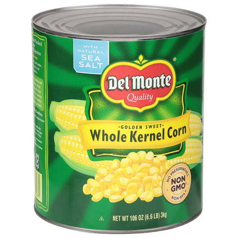 Del Monte Whole Golden Sweet Kernel Corn 106 oz
