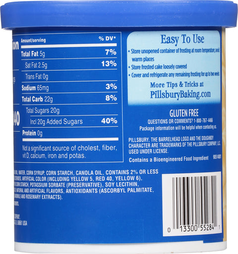 Pillsbury Creamy Supreme Buttercream Frosting 16 OZ