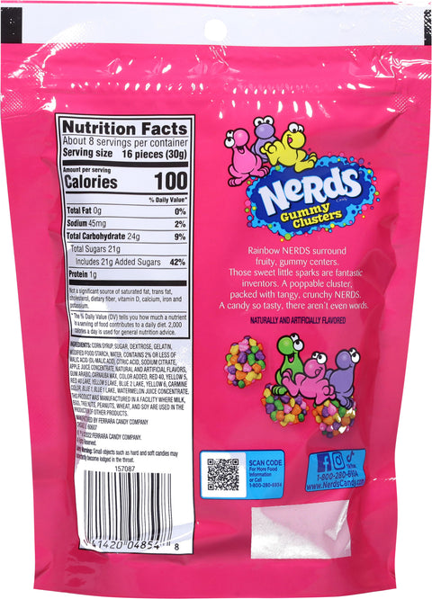Nerds Rainbow Gummy Clusters Rainbow Candy 8 oz