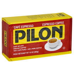 Pilon Brick Pack Espresso Coffee - 10 OZ 24 Pack