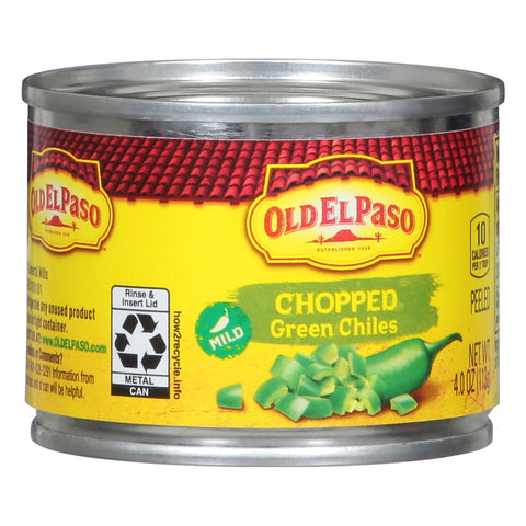 Old El Paso Mild Chopped Green Chiles 4 OZ