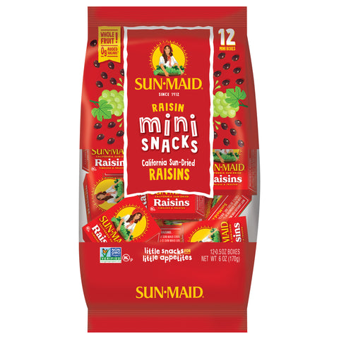 Sun-Maid Raisins Mini Packs 6 OZ