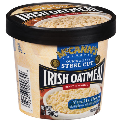 McCann's Vanilla Honey Irish Oatmeal Cup 1.9 OZ