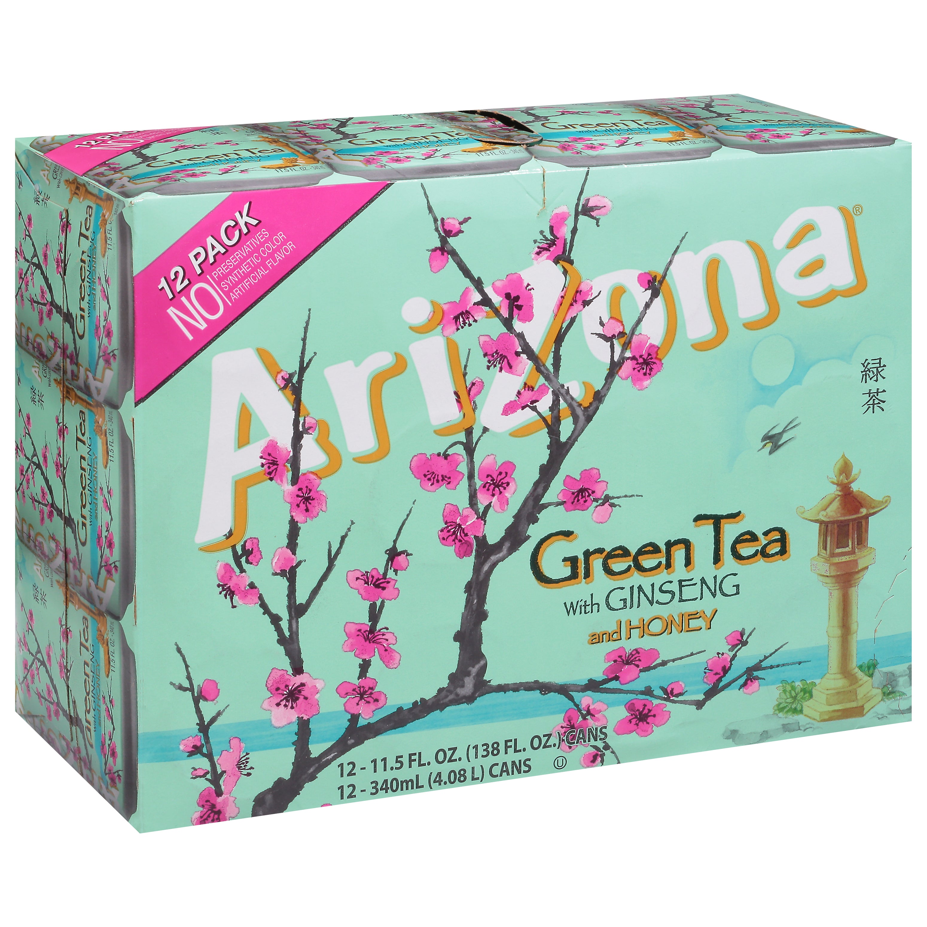 AriZona Iced Diet Green Tea - 11.5 oz Cans 12 Pack – StockUpExpress