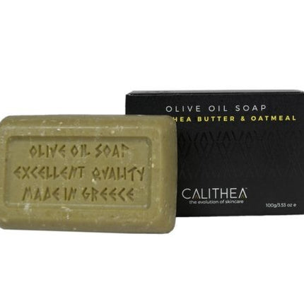 Calithea Skincare Olive Oil Soap Shea Butter & Oatmeal: 100% Natural Content - 3.53 OZ 96 Pack