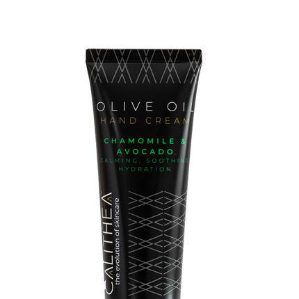 Calithea Skincare Olive Oil Hand Cream with Chamomile & Avacado: 97% Natural Content - 3.04 FL OZ 50 Pack