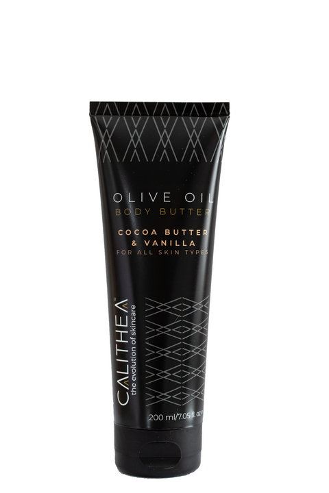 Calithea Skincare Body Butter with Cocoa Butter & Vanilla: 97% Natural Content - 7.05 FL OZ 30 Pack