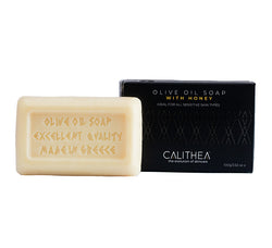 Calithea Skincare Olive Oil Soap with Honey: 100% Natural Content - 3.53 OZ 96 Pack