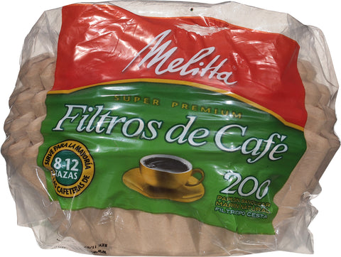 Melitta Coffee Filter Basket Brown 200 CT