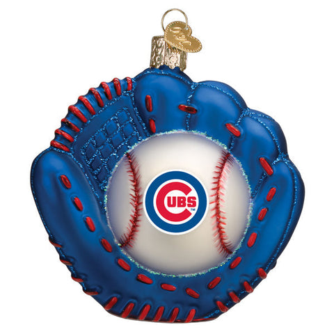 Cubs Baseball Mitt Ornament