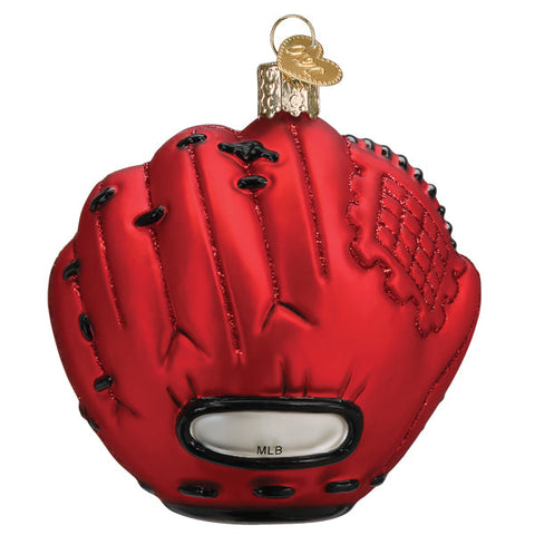 Reds Baseball Mitt Ornament