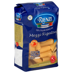 Rienzi Mezzi Rigatoni Pasta - 1 LB 12 Pack
