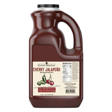 Gourmet Warehouse Cherry Jalapeno BBQ, Wing & More Sauce, Restaurant, Food Service - 1 GAL 1 Pack