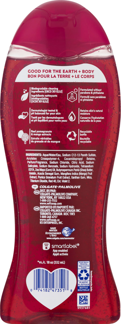 Softsoap Pomegranate & Mango Body Wash 20 FZ