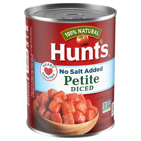 Hunt's Petite Diced Tomatoes No Salt Added 14.5 OZ