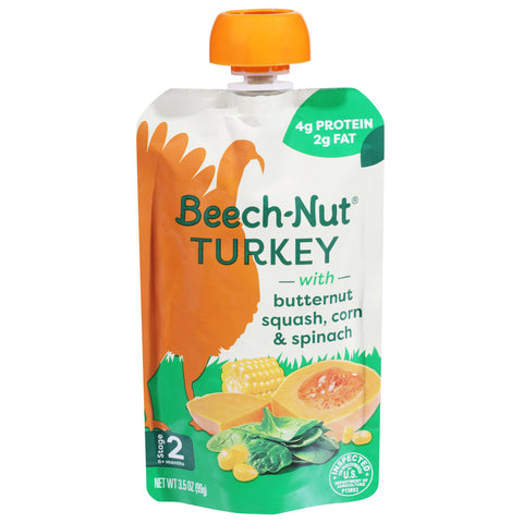 Beech-Nut Stage 2 (6+ Months) Turkey 3.5 oz - 12 Pack