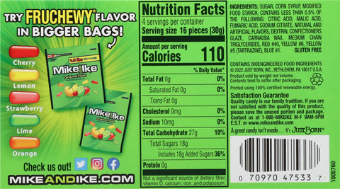Mike And Ike Original Fruits Theater Box 4.25 OZ