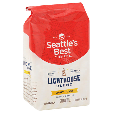 Seattle's Best Coffee Light Roast Ground 100% Arabica Lighthouse Blend Coffee 12 oz