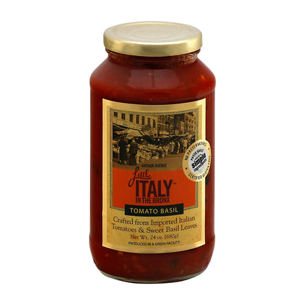Little Italy In The Bronx Tomato Basil Sauce - 24 OZ 6 Pack