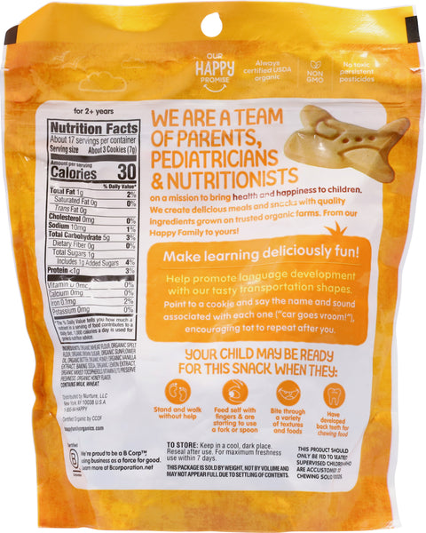 Happy Tot Organics Multi-Grain Vanilla Cookies 4.4 oz