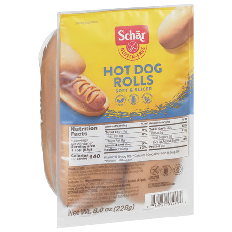 Schar Gluten-Free Hot Dog Rolls 8.0 oz