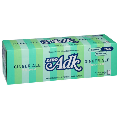 ADK Zero Sugar Ginger Ale Soda 12 144 FZ
