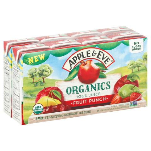 Apple And Eve Organic Fruit Punch - 54 OZ 5 Pack