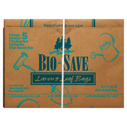 Bio-Save Paper Bags Lawn & Leaf - 5 CT 12 Pack