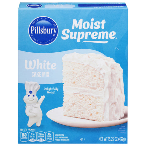Pillsbury Moist Supreme White Cake Mix 15.25 OZ
