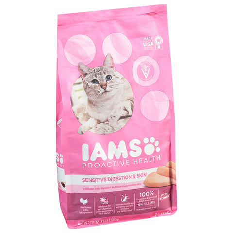 Iams Proactive Health Sensitive Digestion & Skin With Turkey 3 LB
