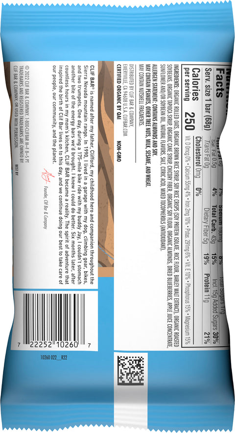 Clif Blueberry Crisp Energy Bars 2.4 OZ