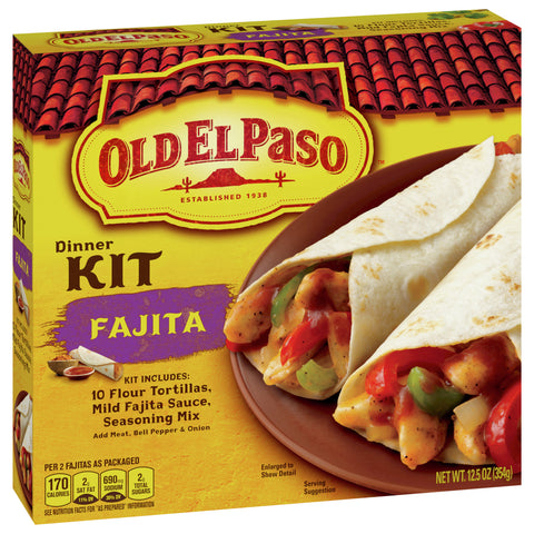 Old El Paso Dinner Kit Fajita 12.5 OZ