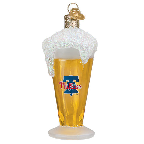 Phillies Glass Of Beer Ornament