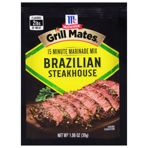 McCormick Grill Mates Brazilian Steakhouse Marinade - 1.06 OZ 12 Pack