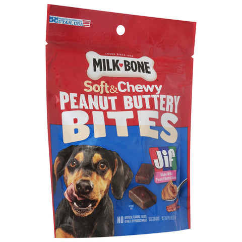 Milk-Bone Soft & Chewy Peanut Buttery Bites Dog Snacks 4.5 oz